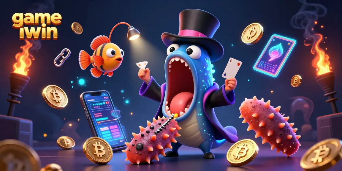 Engage with the game iwin experience through magical underwater card tricks and vibrant crypto elements.
