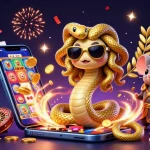 Jouez sur un casino en ligne fiable avec Medusa et un guerrier souris au milieu d'un environnement festif.