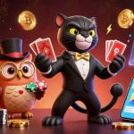 Découvrez les nouveaux casinos en ligne avec ce dessin animé 3D captivant mettant en scène une panthère, un hibou et une souris chanceuse.