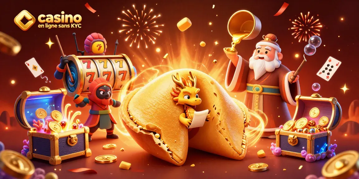 Explorez le monde des jeux avec casino en ligne sans KYC dans une scène animée pleine de surprises.