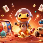 Capturez l'excitation d'un casino en ligne avec un gecko martien et son rover sur Mars.