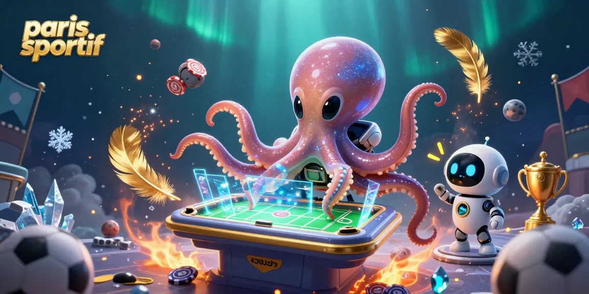 Bettez sur paris sportif avec cet octopus extraterrestre et sa table holographique dynamique.