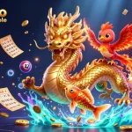 Découvrez un casino en ligne fiable avec le dragon doré et le phoenix, entouré de jeux captivants.