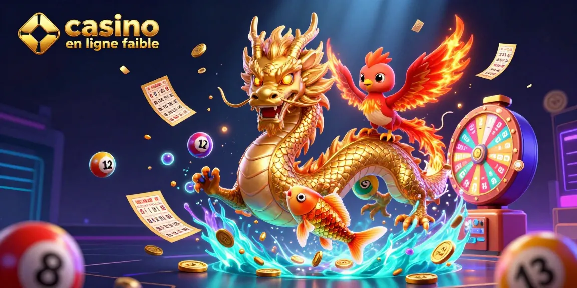 Découvrez un casino en ligne fiable avec le dragon doré et le phoenix, entouré de jeux captivants.