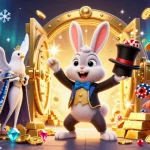 Découvrez un casino en ligne fiable avec un magicien et des pièces d'or étincelantes.