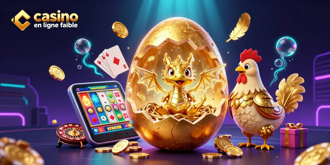 Jouer sur un casino en ligne fiable avec un dragon doré et des jetons de poker sous un fond mystique