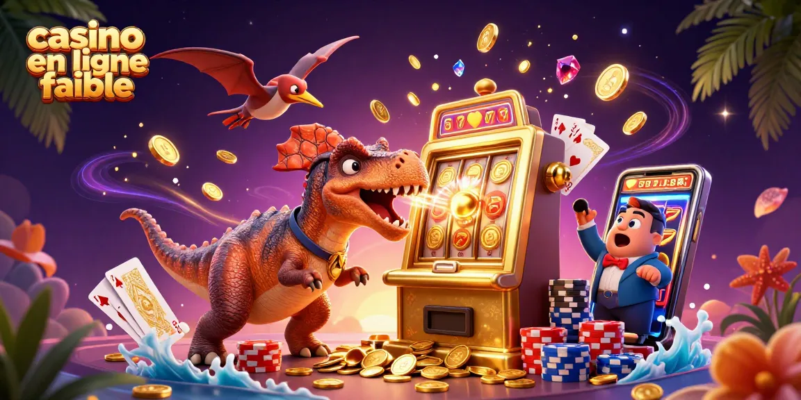 Le pachycephalosaurus des casinos en ligne fiables frappe une machine à sous dorée, évitant la panique d'un ankylosaure.