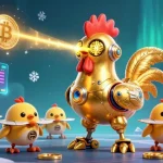 Jouez avec des machines à sous dans un casino en ligne fiable, entouré de crypto-monnaies illuminées.