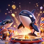 Profitez de jeux passionnants avec un casino en ligne fiable, illustré par des animaux marins et des éléments de jeu
