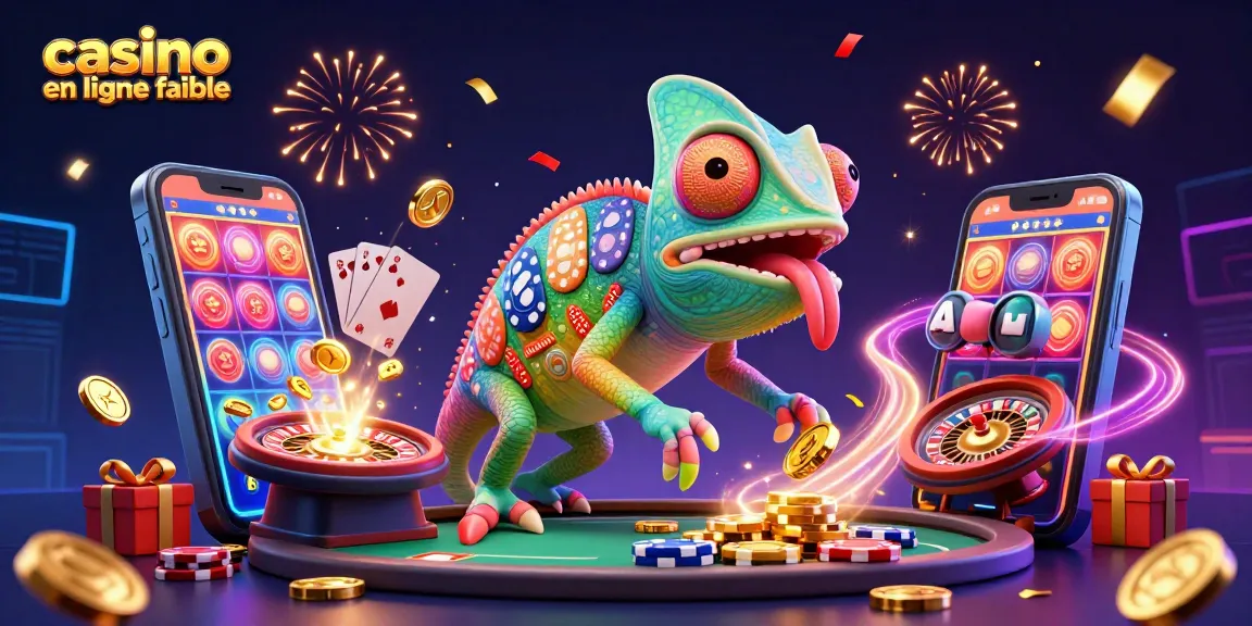 Faites l'expérience du frisson du casino en ligne fiable avec un propriétaire caméléon qui attrape des pièces d'or.