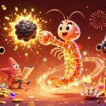 Visualisez un scénario vibrant de casino en ligne fiable avec des personnages et des éléments de jeu captivants.