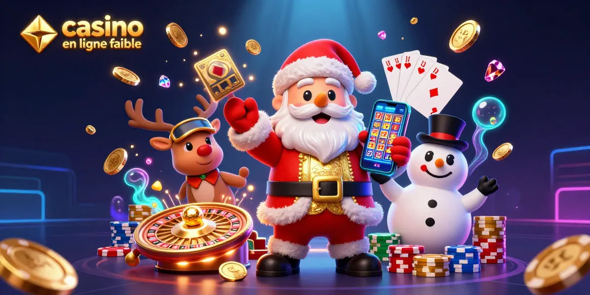 Jouez au casino en ligne fiable avec le Père Noël et ses amis, gains et animations dynamiques.