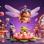 Jouez dans un casino en ligne fiable avec un croupier grenouille et des cartes animées