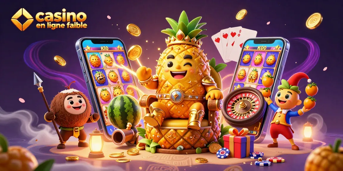 Déclenchez votre victoire sur un casino en ligne fiable avec le roi ananas, les gardes et un jongleur.