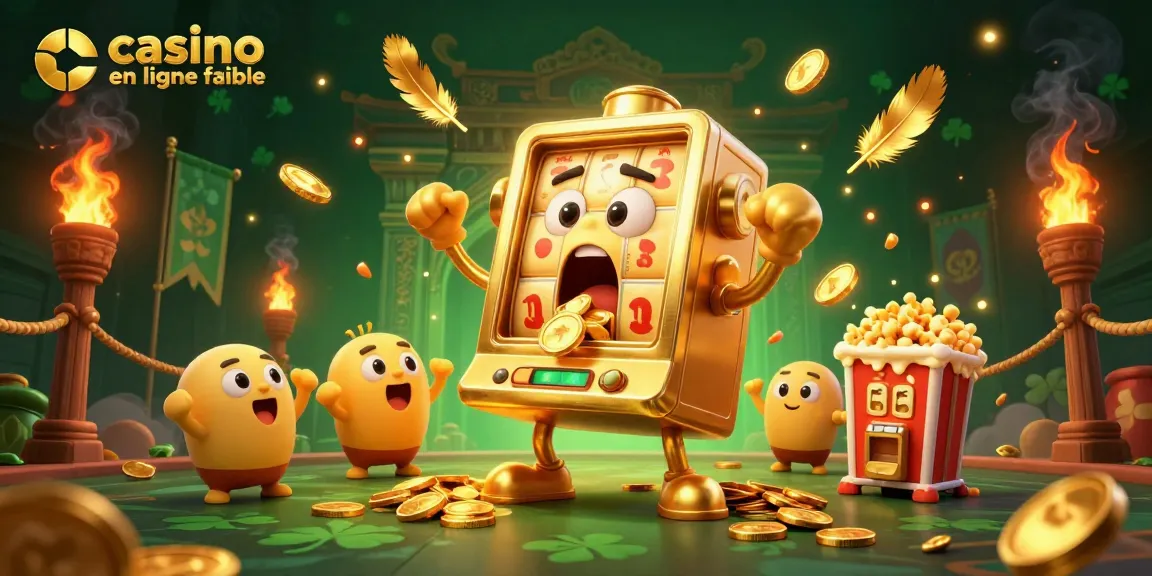 Un jackpot inoubliable avec une machine à sous en or et ses acolytes, jeu dans un casino en ligne fiable.
